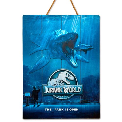 Poster din lemn Jurassic World Mossa