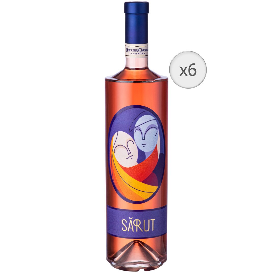 Pachet Vin Rose Segarcea Sarut, Sec, 6 x 0.75l