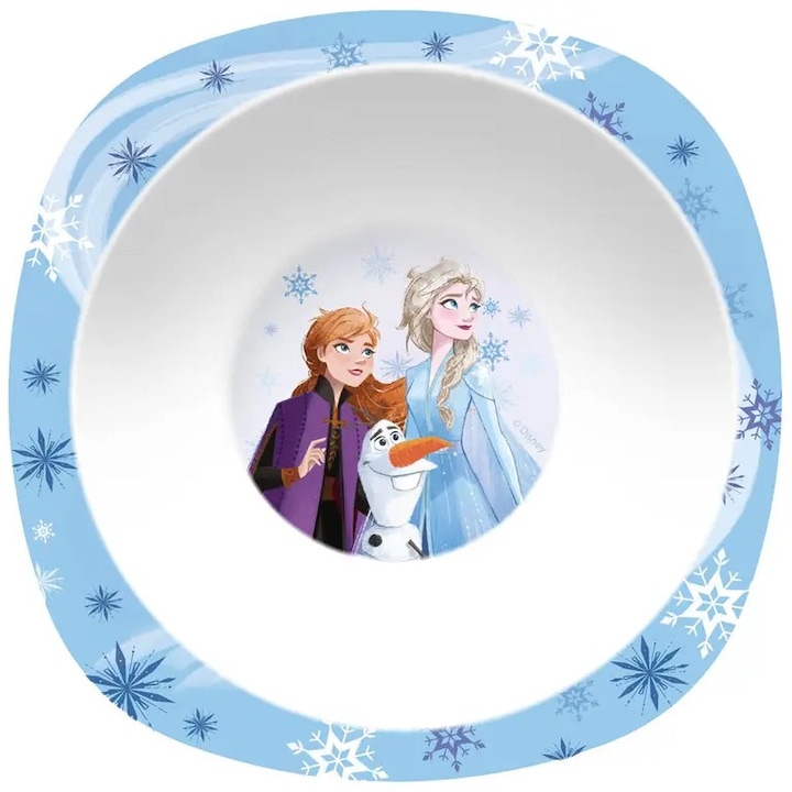 Disney Gyermek tányér, műanyag, mély, 165mm , Frozen II / Jégvarázs II. 35268