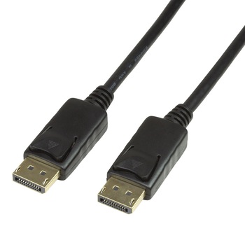 Cablu video Logilink, Displayport (T) La Displayport (T), 10M, Conectori auriti, Rezolutie maxima 4K (3840 X 2160) la 60HZ, Negru Cablu video Logilink, Displayport (T) La Displayport (T), 10M, Conectori auriti, Rezolutie maxima 4K (3840 X 2160) la 60HZ, Negru