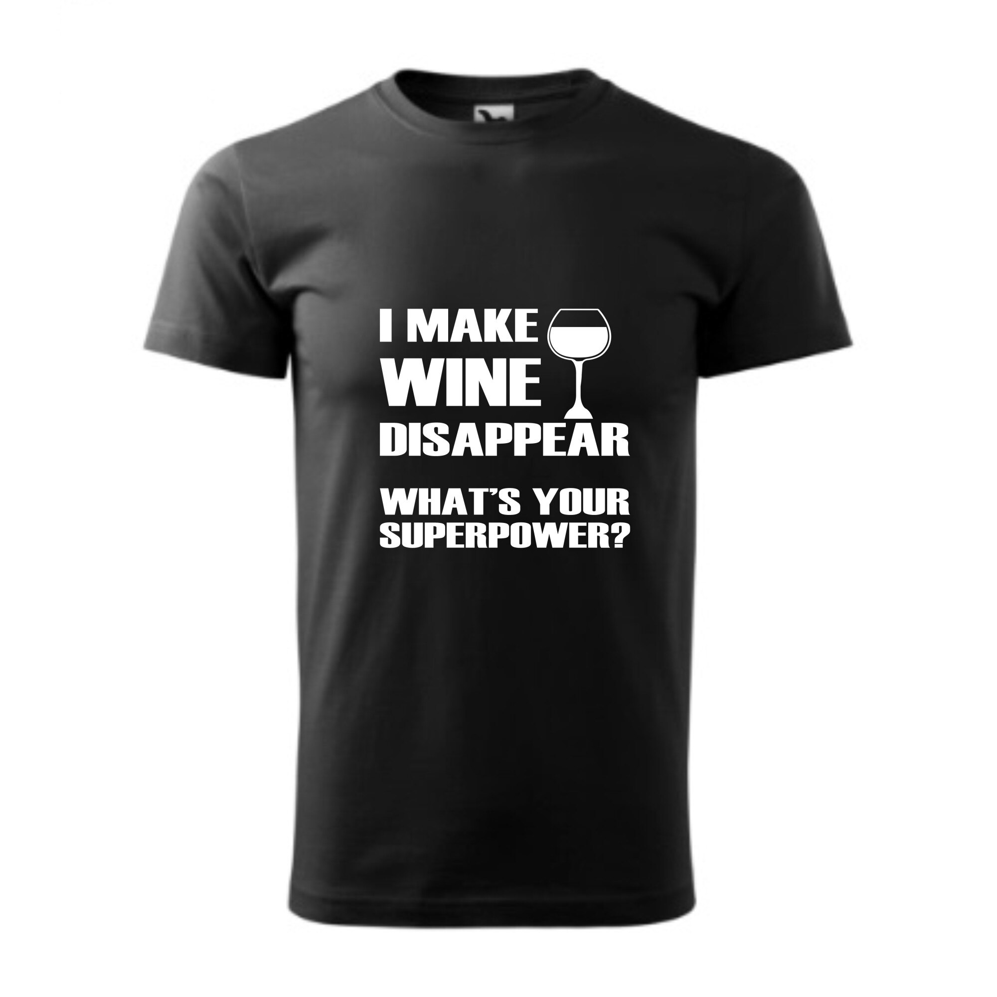 Tricou basic barbati personalizat, Adler, bumbac, negru S Fac vinul sa dispara