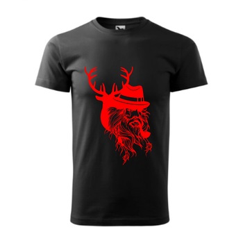 Tricou basic barbati personalizat, Adler, bumbac, negru S Batranul cu pipa