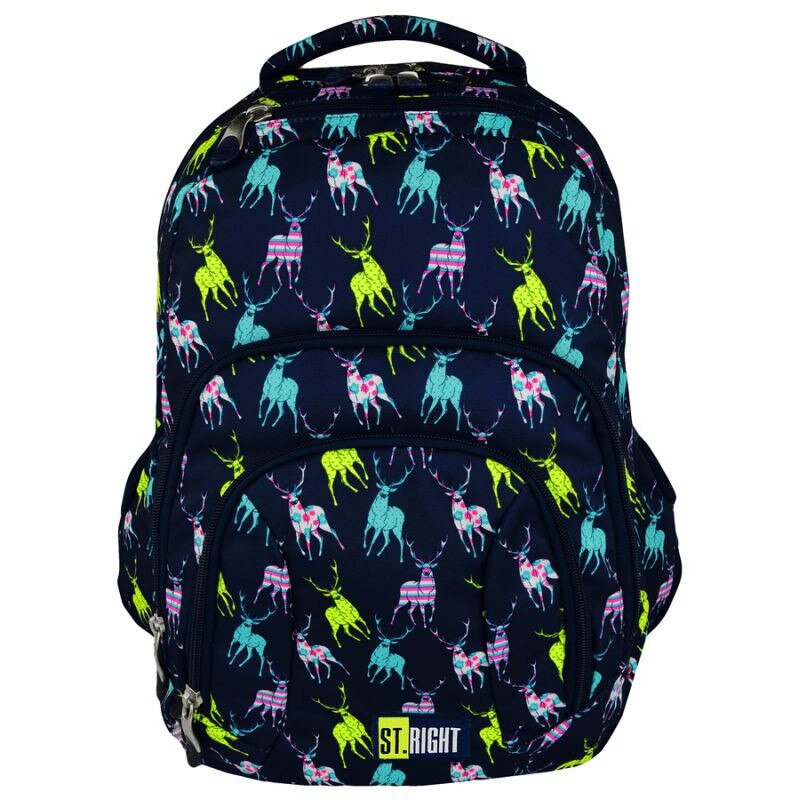 Ghiozdan scolar cu 4 compartimente BP25 - colectia Deer