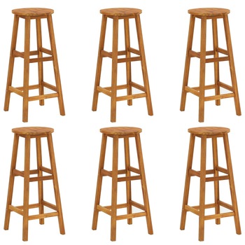 Set taburete de bar, 6 buc, lemn masiv de acacia 310287 34 x 34 x 76 Set taburete de bar, 6 buc, lemn masiv de acacia 310287 34 x 34 x 76
