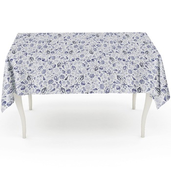 Fata de masa Sorrento Blue Aglika, 140x240cm, 50% bumbac / 50% poliester Fata de masa Sorrento Blue Aglika, 140x240cm, 50% bumbac / 50% poliester