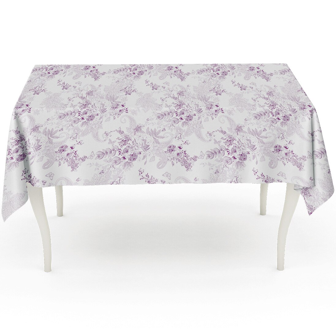 Fata de masa Purple Roses Aglika, 40x180cm, 50% bumbac / 50% poliester