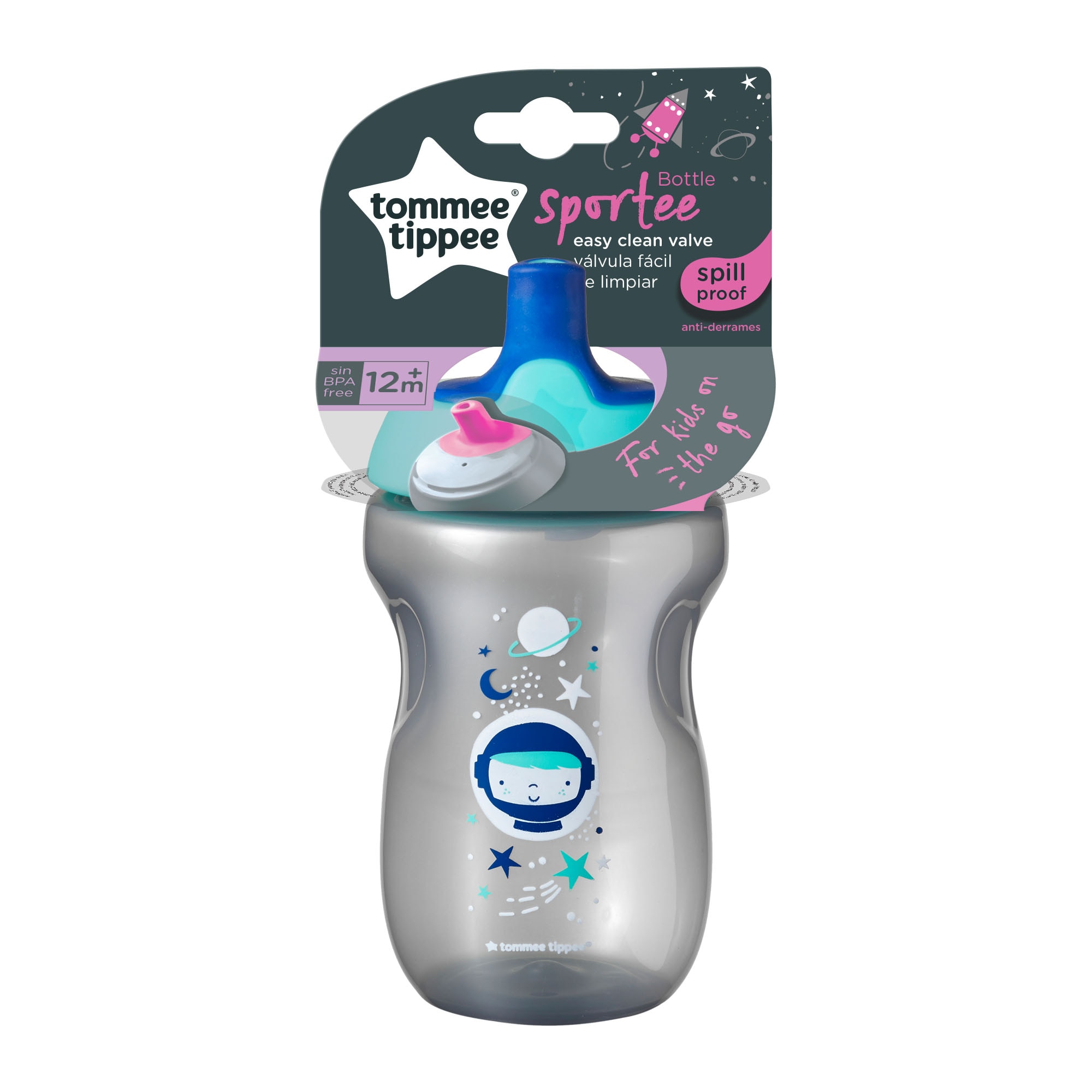 Cana Tommee Tippee Sports Explora Cosmos, 300 ml, 12 luni+, Albastru