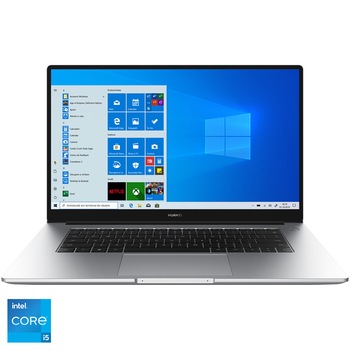 Laptop Huawei MateBook D15 2021 cu procesor Intel® Core™ i5-1135G7 pana la 4.20 GHz, 15.6 Laptop Huawei MateBook D15 2021 cu procesor Intel® Core™ i5-1135G7 pana la 4.20 GHz, 15.6