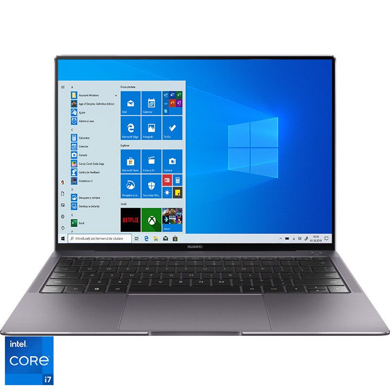 Laptop ultraportabil Matebook X Pro 2021 cu procesor Intel® Core™ i7-1165G7 pana la 4.70 GHz, 13.9
