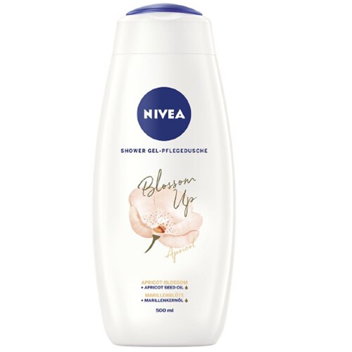 Gel de dus Nivea Blossom Up Apricot, 500 ml