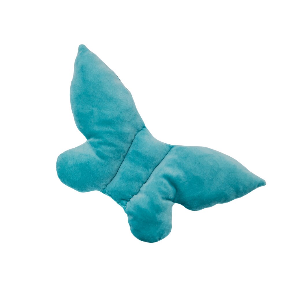 Perna Butterfly, BABYEN, catifea, turquoise, 35 x 30 cm