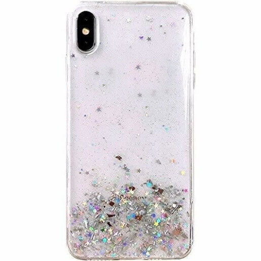 Husa Pentru Huawei P40 Lite / Nova 7i / Nova 6 SE, Star Glitter Shining, Sclipici, Transparent