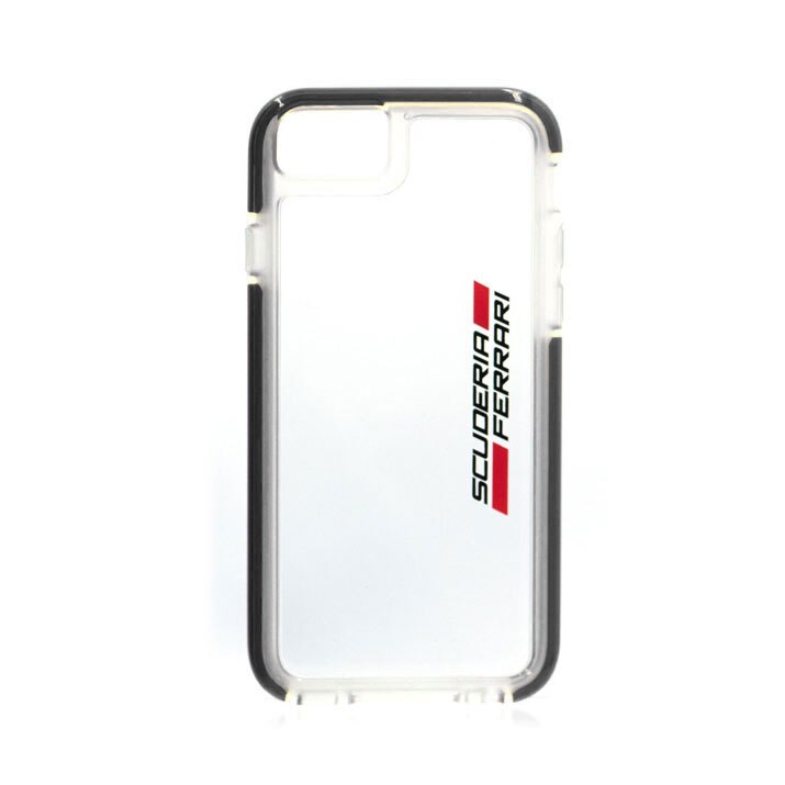 Husa pentru iPhone 6/6s transparenta Scuderia Ferrari margini negre