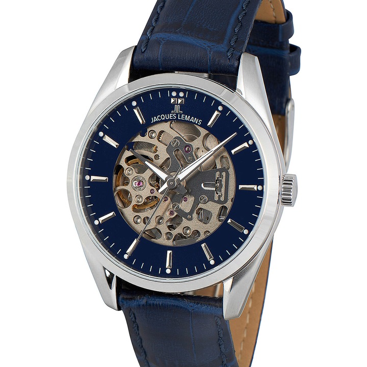 Мъжки часовник Jacques Lemans 1-2087C, Автоматичен, 40мм, 5ATM