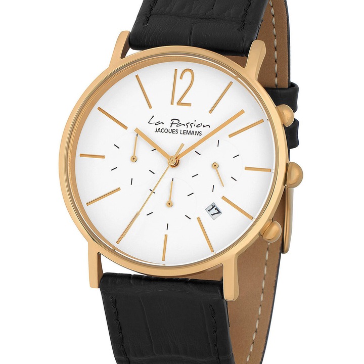 Мъжки часовник Jacques Lemans LP-123O, Кварцов, 40мм, 5ATM