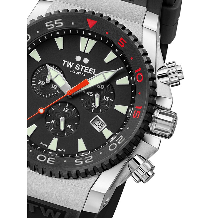 Мъжки часовник Tw-Steel ACE401, Кварцов, 44мм, 30ATM