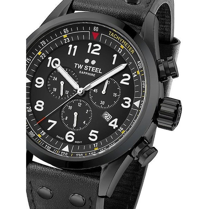 Мъжки часовник Tw-Steel SVS205, Кварцов, 48мм, 10ATM