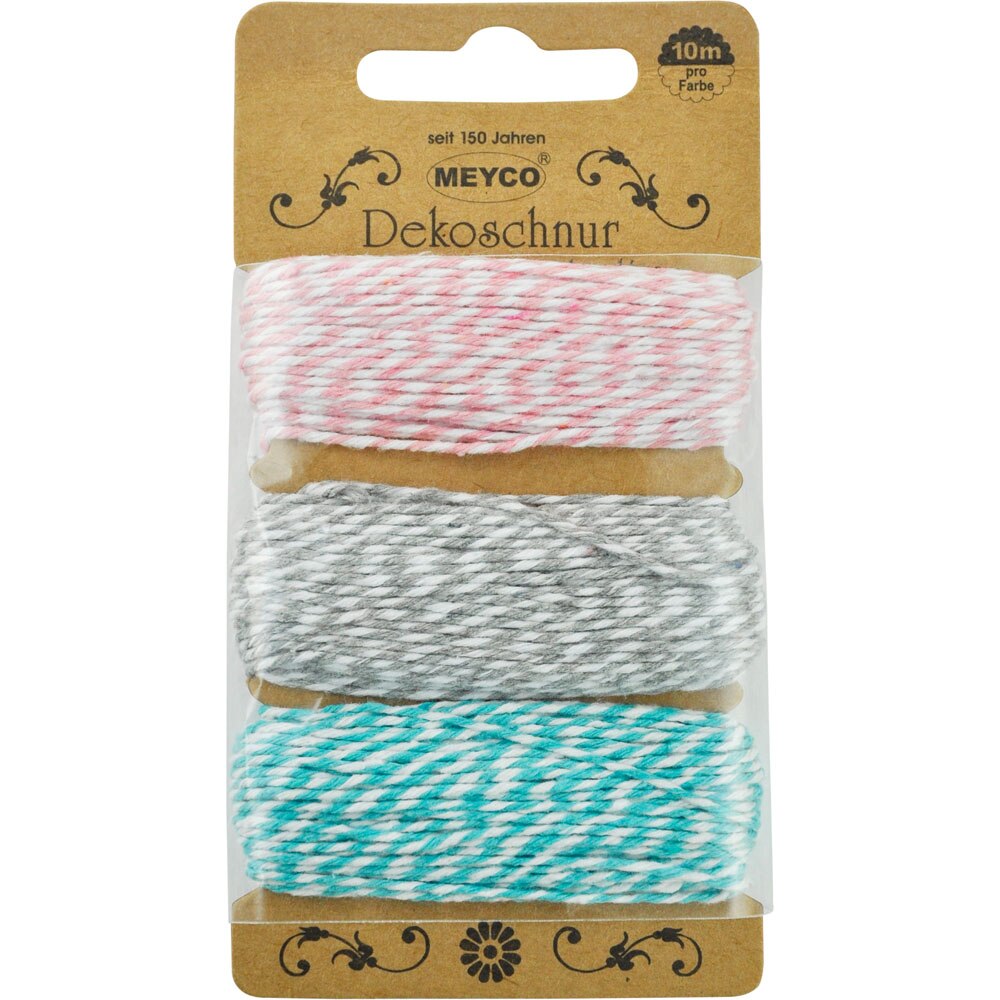 Panglica Snur decorativ, 3 culori, 30 m