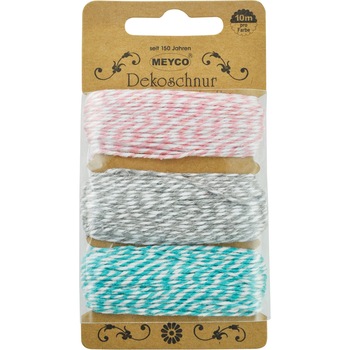 Panglica Snur decorativ, 3 culori, 30 m Panglica Snur decorativ, 3 culori, 30 m