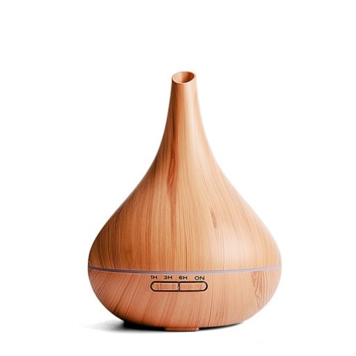 Ultrahangos párásító, aromaterápiás, 300 ml, Barna