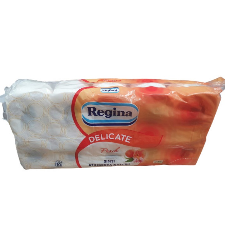 Hartie igienica Regina Delicate piersica 10 role/set