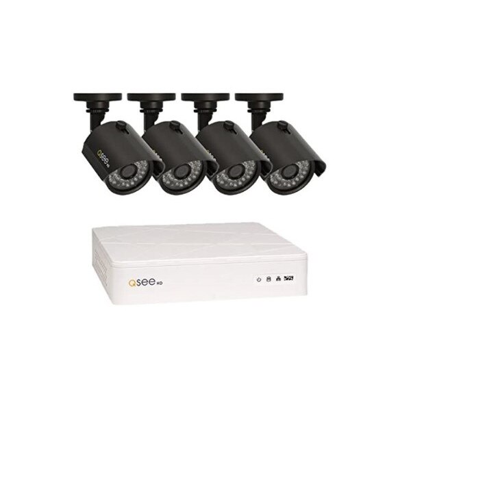 KIT Supraveghere DVR 8 canale video & 4 Camere Exterior 1MP, IR 30