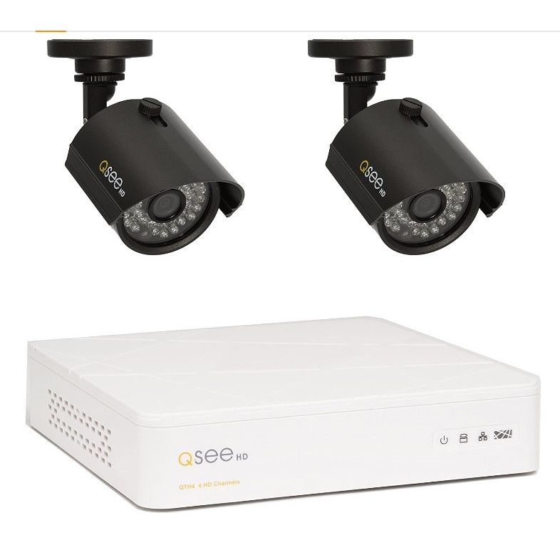 KIT Supraveghere DVR 4 canale video & 2 Camere Exterior 1MP, IR30