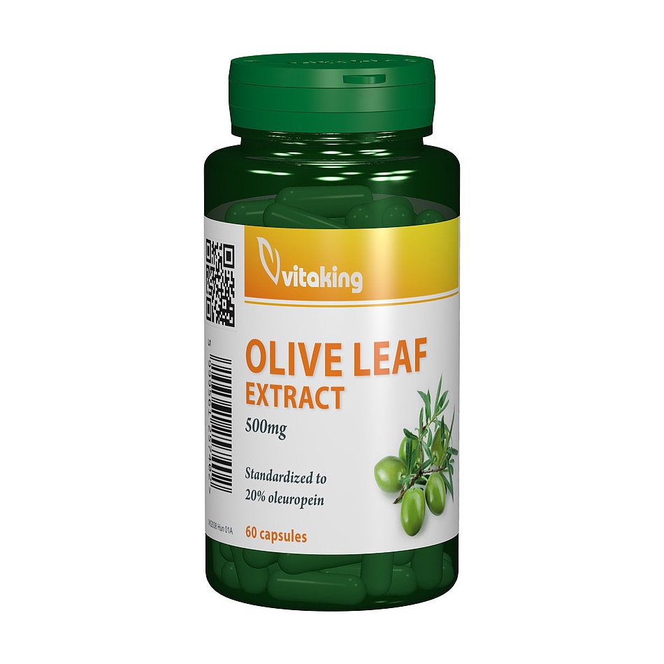 Supliment alimentar Extract standardizat din frunze de maslin 500mg, Vitaking, 60 capsule