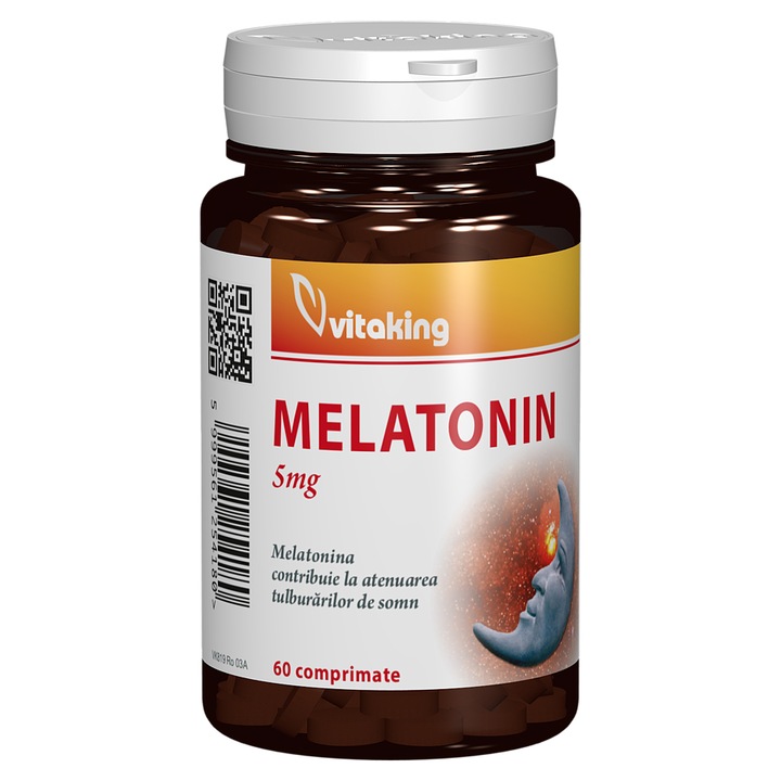 Supliment alimentar Melatonina 5mg, Vitaking, 60 comprimate