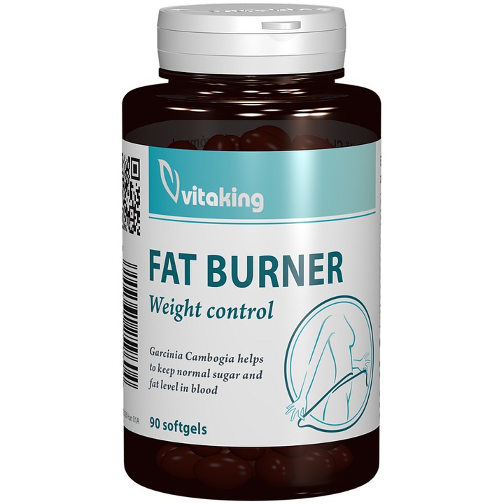Fat burner cu CLA si Garcinia Cambogia, Vitaking, 90 capsule gelatinoase