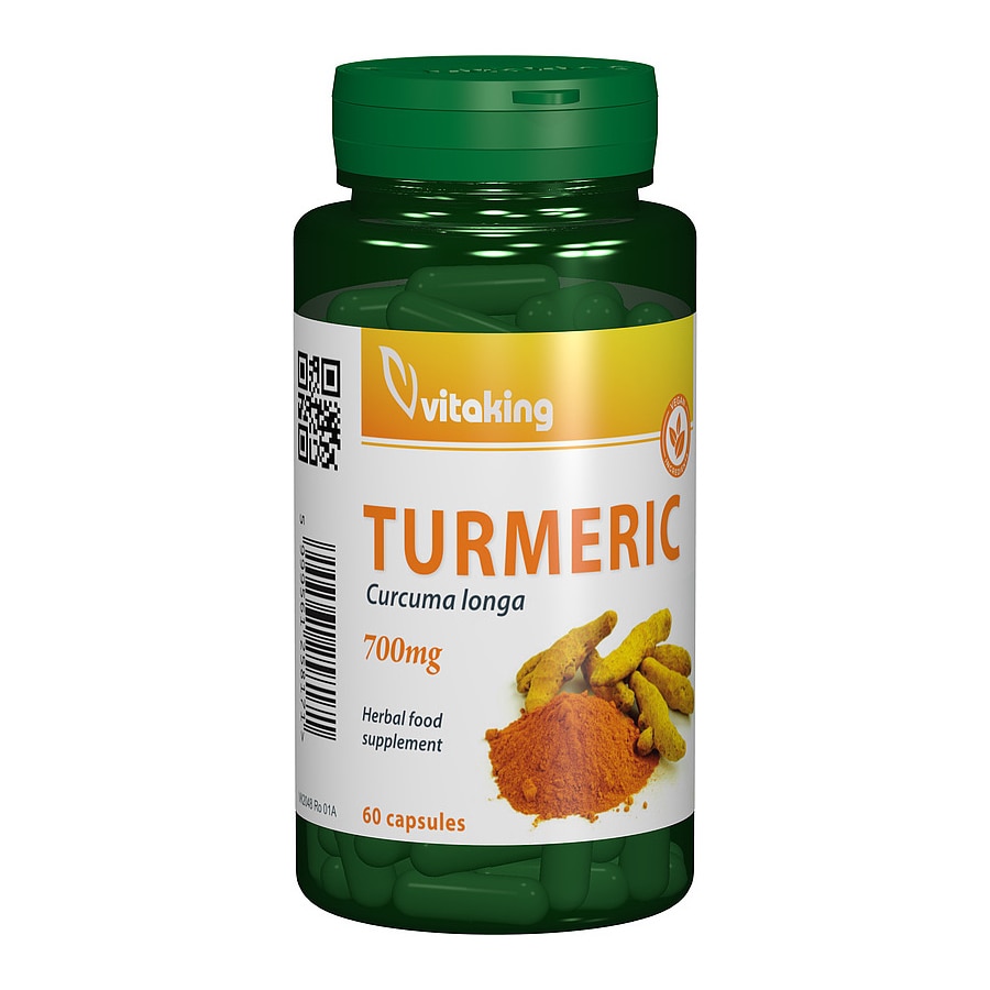 Supliment alimentar Turmeric 700 mg, Vitaking, 60 capsule vegetale