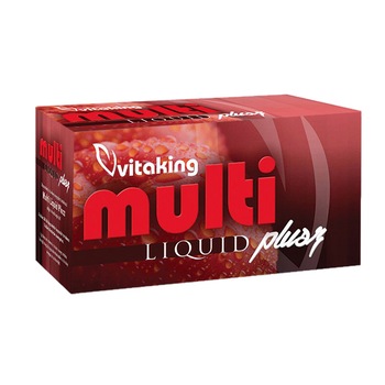 Supliment alimentar Multivitamin Lichid cu minerale, Ginseng si Luteina, Vitaking, 30 capsule gelatinoase Supliment alimentar Multivitamin Lichid cu minerale, Ginseng si Luteina, Vitaking, 30 capsule gelatinoase