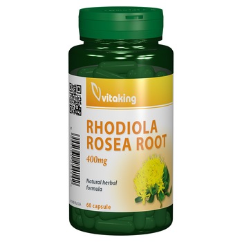 Supliment alimentar Rhodiola 400 mg, Vitaking, 60 capsule Supliment alimentar Rhodiola 400 mg, Vitaking, 60 capsule