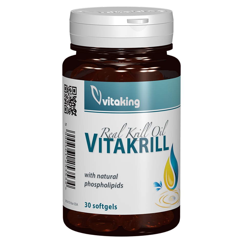 Supliment alimentar Ulei Vitakrill 500 mg, Vitaking, 30 capsule gelatinoase