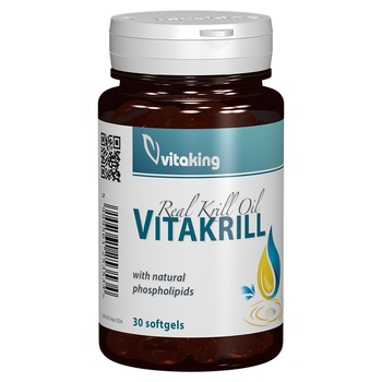 Supliment alimentar Ulei Vitakrill 500 mg, Vitaking, 30 capsule gelatinoase Supliment alimentar Ulei Vitakrill 500 mg, Vitaking, 30 capsule gelatinoase