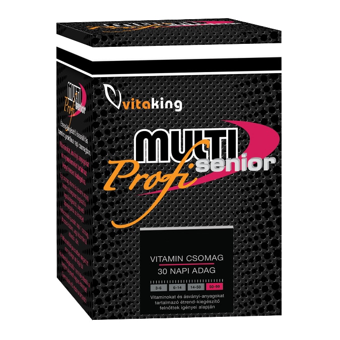 Pachet cu doze zilnice Multi Profi Senior, Vitaking, 30 portii