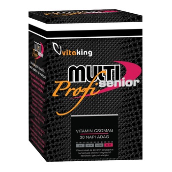 Pachet cu doze zilnice Multi Profi Senior, Vitaking, 30 portii Pachet cu doze zilnice Multi Profi Senior, Vitaking, 30 portii