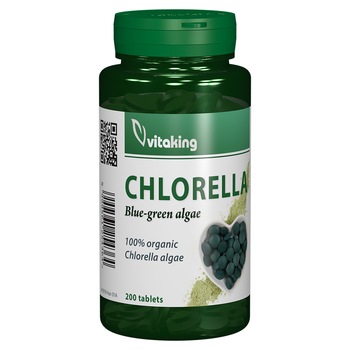Supliment alimentar Chlorella 500 mg, Vitaking, 200 comprimate Supliment alimentar Chlorella 500 mg, Vitaking, 200 comprimate