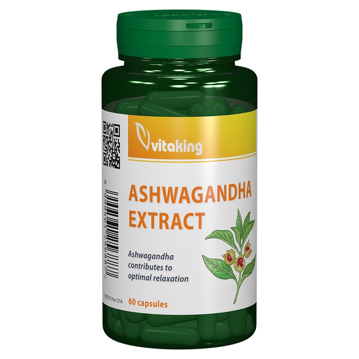 Supliment alimentar Extract de Ashwagandha 240 mg, Vitaking, 60 capsule vegetale
