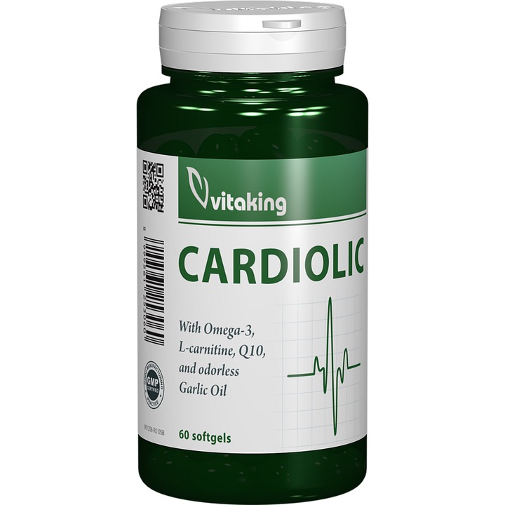 Supliment alimentar Complex Cardiolic pentru inima, Vitaking, 60 capsule gelatinoase