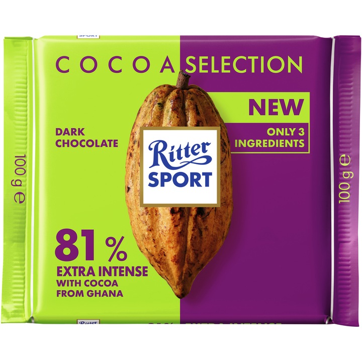 Ciocolata Ritter cu 81% cacao, 100g