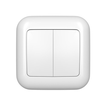 Comutator dublu WP-2F PROLECH 98-301, Alb Comutator dublu WP-2F PROLECH 98-301, Alb