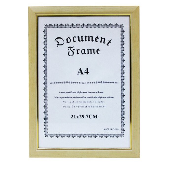 Rama foto Vision, din lemn, crem-alb, format A4
