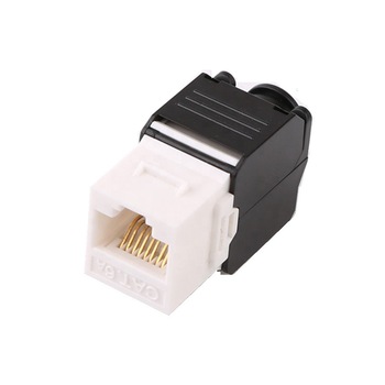 Conector modul Keystone Jack cat5e LanKATT UTP neecranat (toolless) - Autosertizare (no tool), 100Mhz, suport de cabluri integrat Conector modul Keystone Jack cat5e LanKATT UTP neecranat (toolless) - Autosertizare (no tool), 100Mhz, suport de cabluri integrat