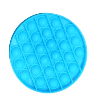 Joc pop it rotund bleu fosforescent, 12 cm Joc pop it rotund bleu fosforescent, 12 cm