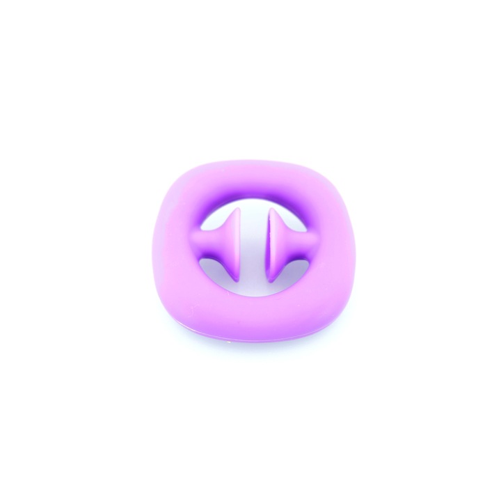 Jucarie senzoriala Snap suction cup popper noise, Oktane®, 6x6x1.2 cm, silicon, Mov