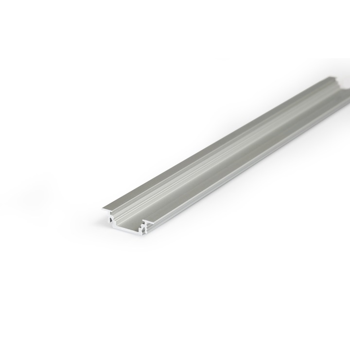 Set profil aluminiu pentru banda LED, GROOVE, 2m, aluminiu anodizat