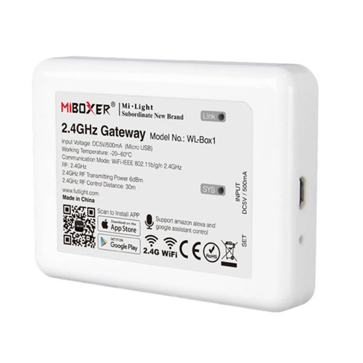 Centrala MiBoxer WL-Box1 2.4GHz WiFi Smart Controler Mi-Light RF