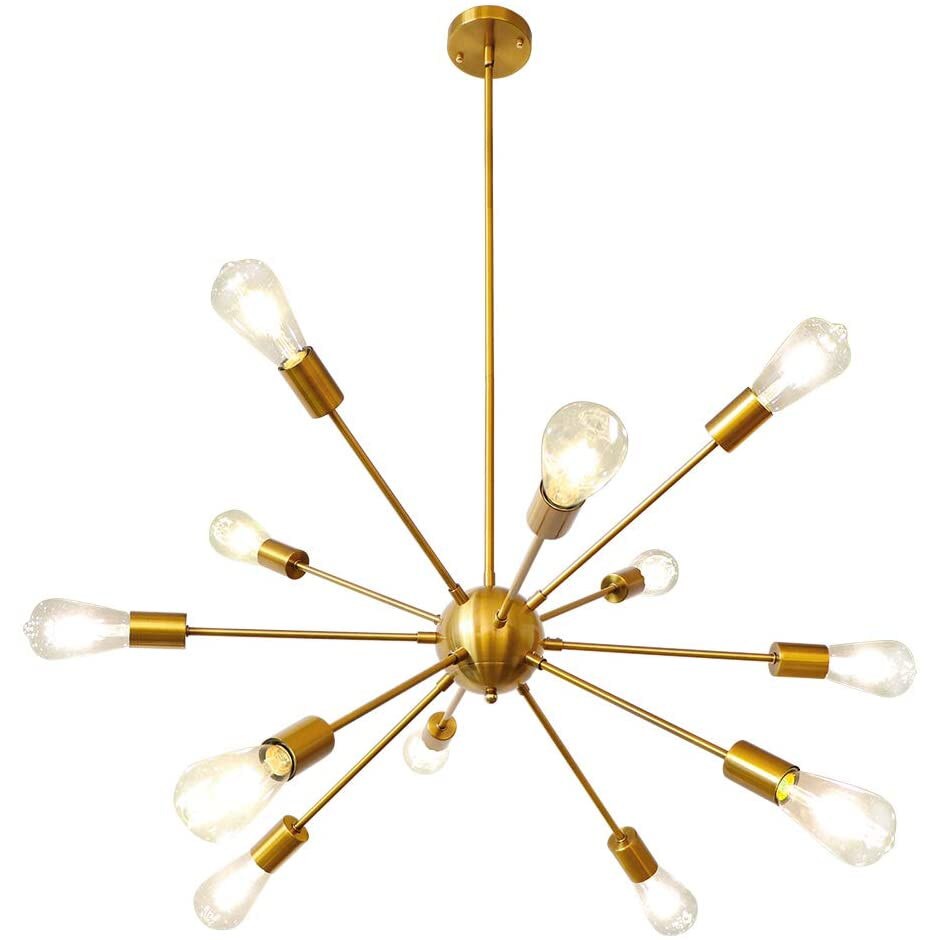 Candelabru Cojom Sfera 12XE27, aurie 1m diametru