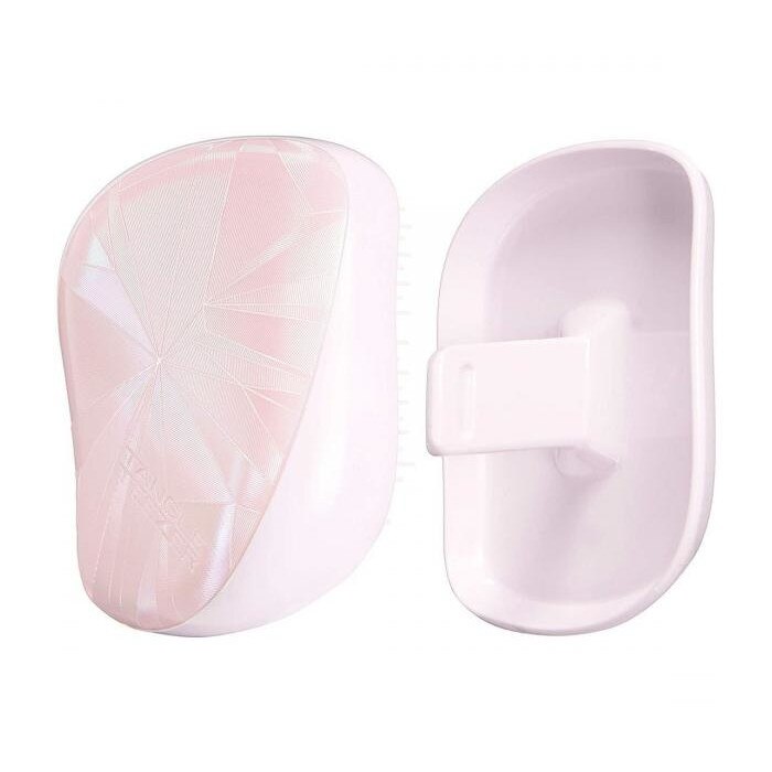Perie pentru par Tangle Teezer Compact Styler Smooth & Shine Limited Editions Smashed Holo Pink